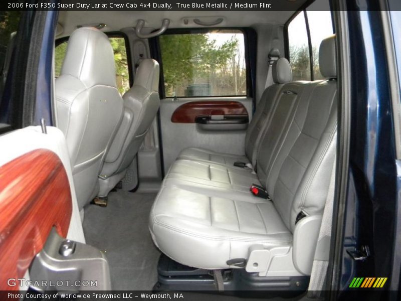 True Blue Metallic / Medium Flint 2006 Ford F350 Super Duty Lariat Crew Cab 4x4 Dually