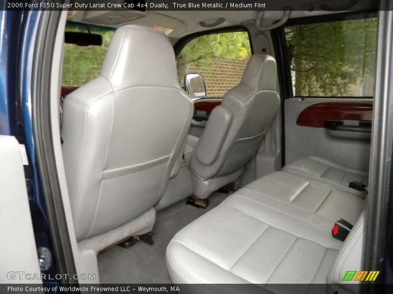 True Blue Metallic / Medium Flint 2006 Ford F350 Super Duty Lariat Crew Cab 4x4 Dually