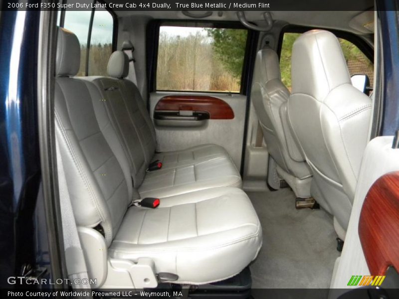 True Blue Metallic / Medium Flint 2006 Ford F350 Super Duty Lariat Crew Cab 4x4 Dually