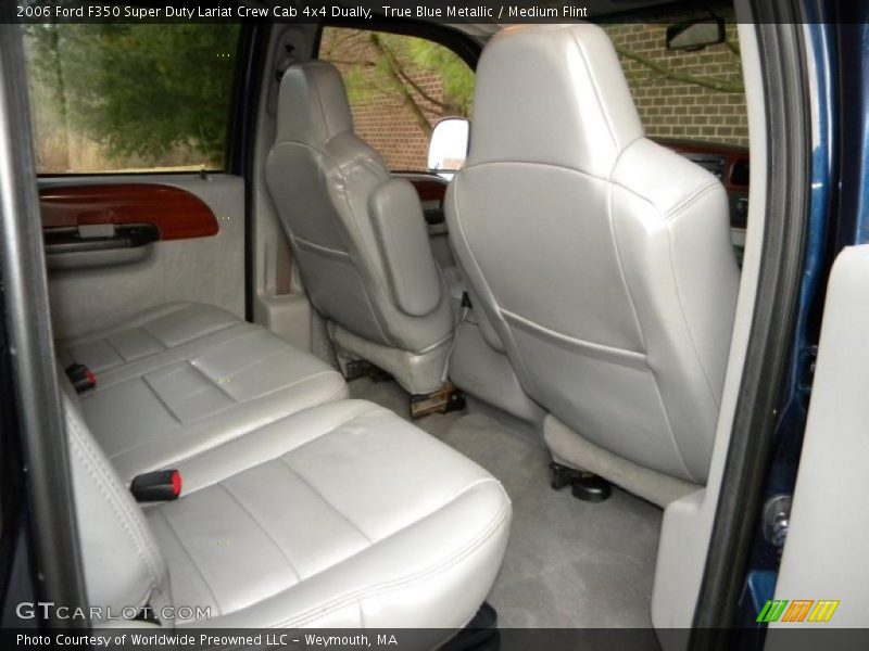 True Blue Metallic / Medium Flint 2006 Ford F350 Super Duty Lariat Crew Cab 4x4 Dually