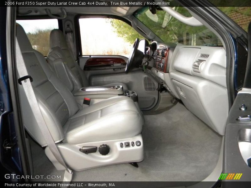 True Blue Metallic / Medium Flint 2006 Ford F350 Super Duty Lariat Crew Cab 4x4 Dually