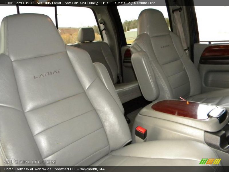 True Blue Metallic / Medium Flint 2006 Ford F350 Super Duty Lariat Crew Cab 4x4 Dually
