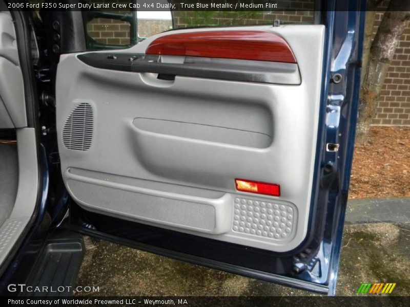 True Blue Metallic / Medium Flint 2006 Ford F350 Super Duty Lariat Crew Cab 4x4 Dually