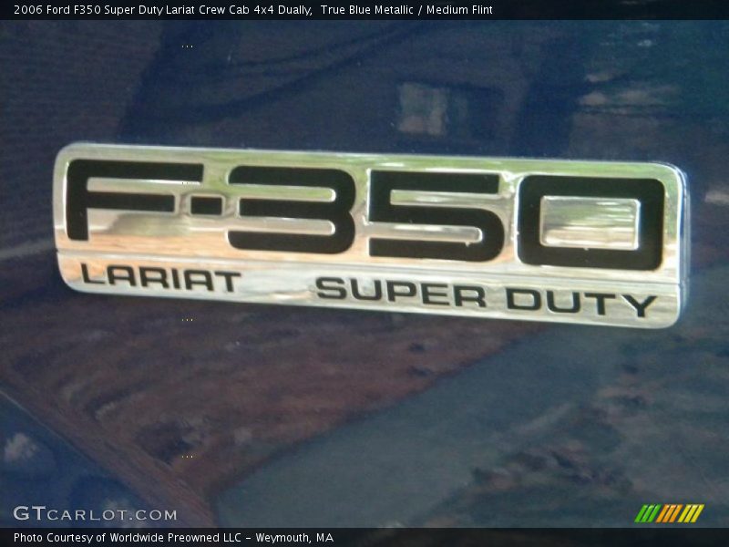 True Blue Metallic / Medium Flint 2006 Ford F350 Super Duty Lariat Crew Cab 4x4 Dually
