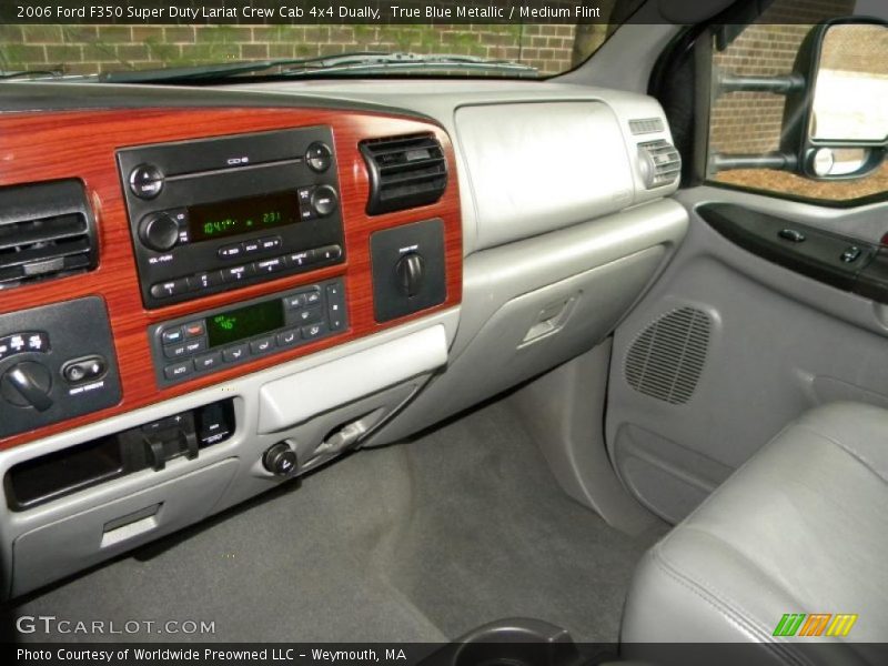 True Blue Metallic / Medium Flint 2006 Ford F350 Super Duty Lariat Crew Cab 4x4 Dually