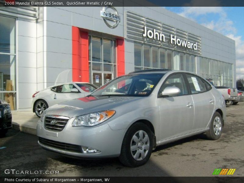 QuickSilver Metallic / Gray 2008 Hyundai Elantra GLS Sedan