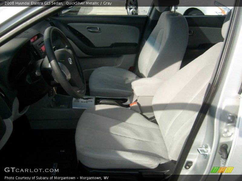 QuickSilver Metallic / Gray 2008 Hyundai Elantra GLS Sedan