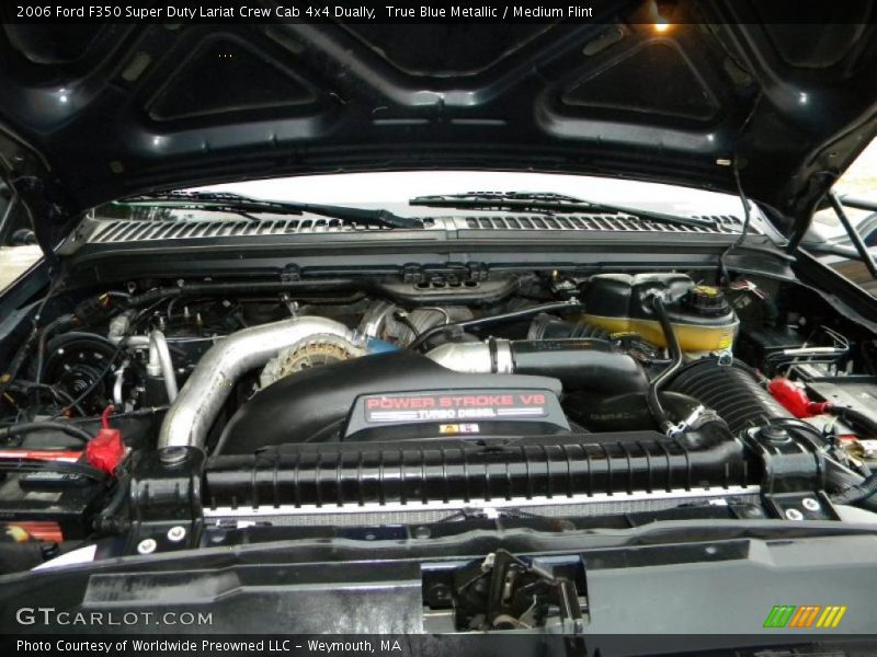 True Blue Metallic / Medium Flint 2006 Ford F350 Super Duty Lariat Crew Cab 4x4 Dually