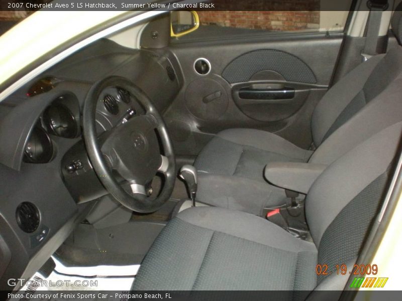 Summer Yellow / Charcoal Black 2007 Chevrolet Aveo 5 LS Hatchback