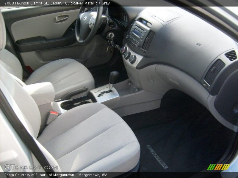 QuickSilver Metallic / Gray 2008 Hyundai Elantra GLS Sedan