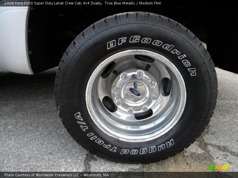 True Blue Metallic / Medium Flint 2006 Ford F350 Super Duty Lariat Crew Cab 4x4 Dually
