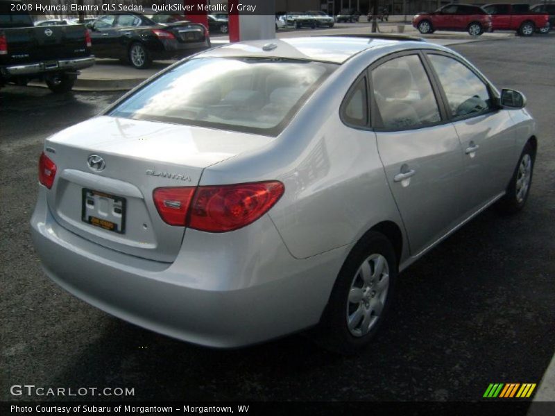 QuickSilver Metallic / Gray 2008 Hyundai Elantra GLS Sedan