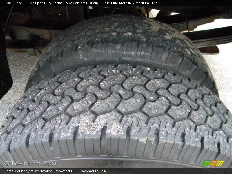 True Blue Metallic / Medium Flint 2006 Ford F350 Super Duty Lariat Crew Cab 4x4 Dually