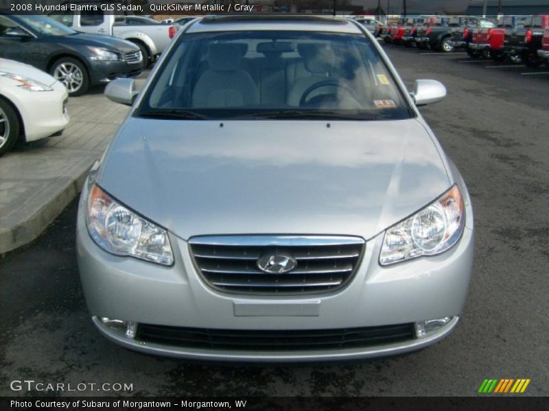 QuickSilver Metallic / Gray 2008 Hyundai Elantra GLS Sedan