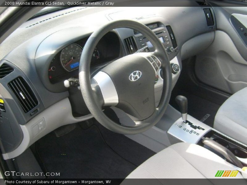 QuickSilver Metallic / Gray 2008 Hyundai Elantra GLS Sedan