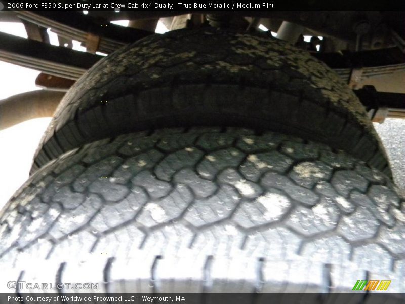 True Blue Metallic / Medium Flint 2006 Ford F350 Super Duty Lariat Crew Cab 4x4 Dually
