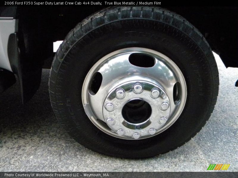 True Blue Metallic / Medium Flint 2006 Ford F350 Super Duty Lariat Crew Cab 4x4 Dually