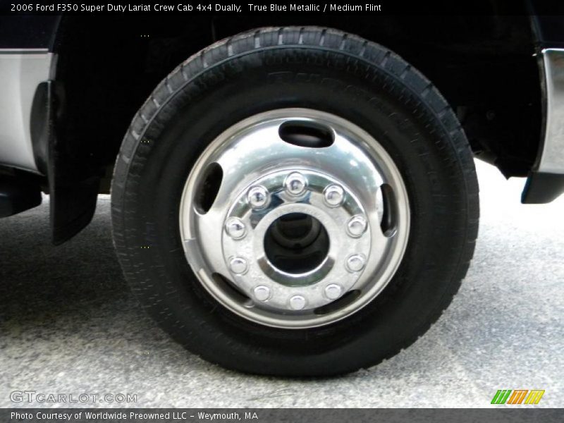 True Blue Metallic / Medium Flint 2006 Ford F350 Super Duty Lariat Crew Cab 4x4 Dually