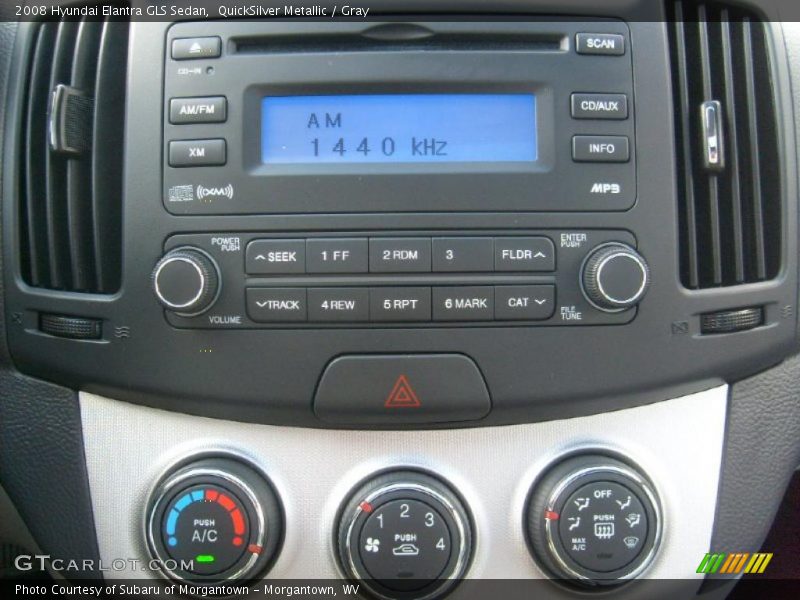 QuickSilver Metallic / Gray 2008 Hyundai Elantra GLS Sedan
