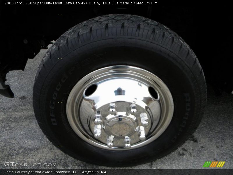 True Blue Metallic / Medium Flint 2006 Ford F350 Super Duty Lariat Crew Cab 4x4 Dually