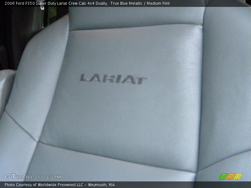 True Blue Metallic / Medium Flint 2006 Ford F350 Super Duty Lariat Crew Cab 4x4 Dually