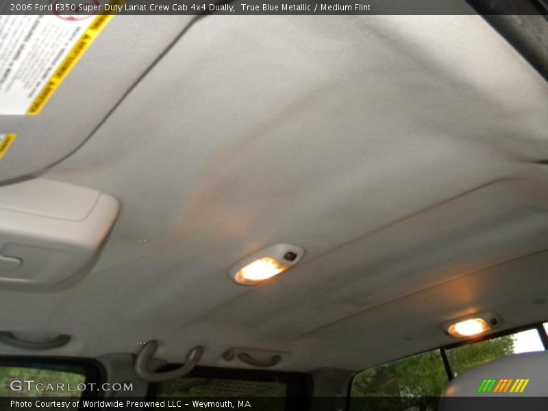 True Blue Metallic / Medium Flint 2006 Ford F350 Super Duty Lariat Crew Cab 4x4 Dually