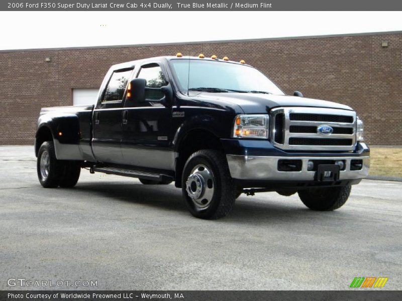 True Blue Metallic / Medium Flint 2006 Ford F350 Super Duty Lariat Crew Cab 4x4 Dually