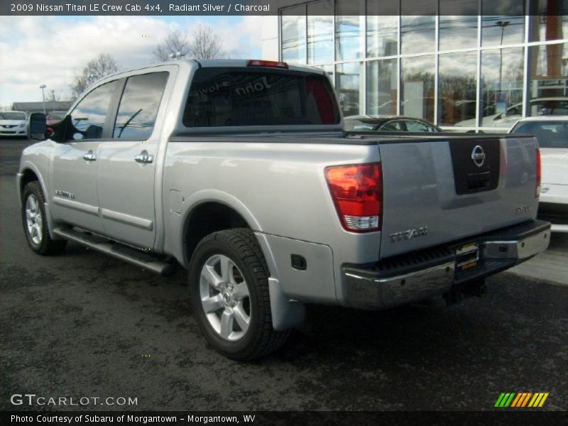 Radiant Silver / Charcoal 2009 Nissan Titan LE Crew Cab 4x4
