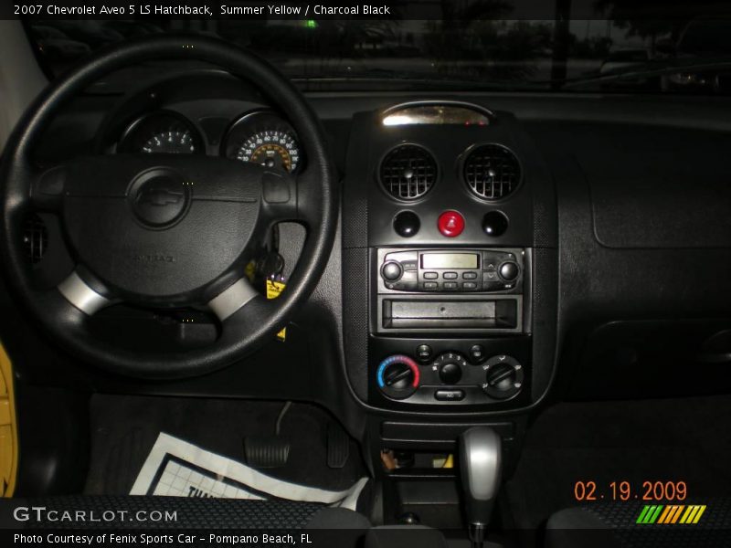 Summer Yellow / Charcoal Black 2007 Chevrolet Aveo 5 LS Hatchback