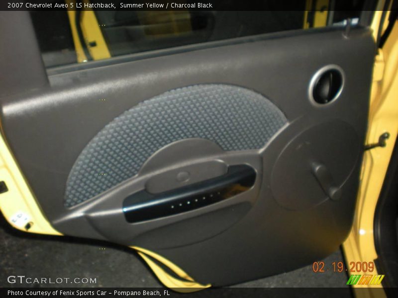 Summer Yellow / Charcoal Black 2007 Chevrolet Aveo 5 LS Hatchback