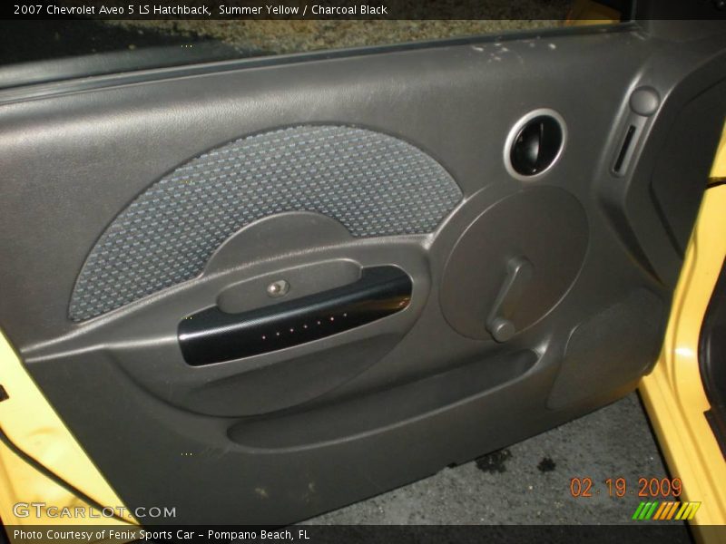 Summer Yellow / Charcoal Black 2007 Chevrolet Aveo 5 LS Hatchback