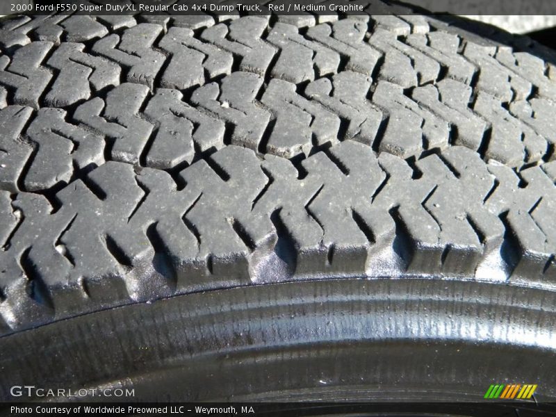 Red / Medium Graphite 2000 Ford F550 Super Duty XL Regular Cab 4x4 Dump Truck