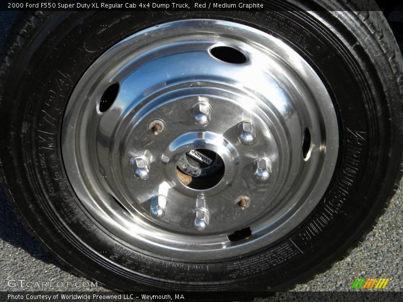 Red / Medium Graphite 2000 Ford F550 Super Duty XL Regular Cab 4x4 Dump Truck