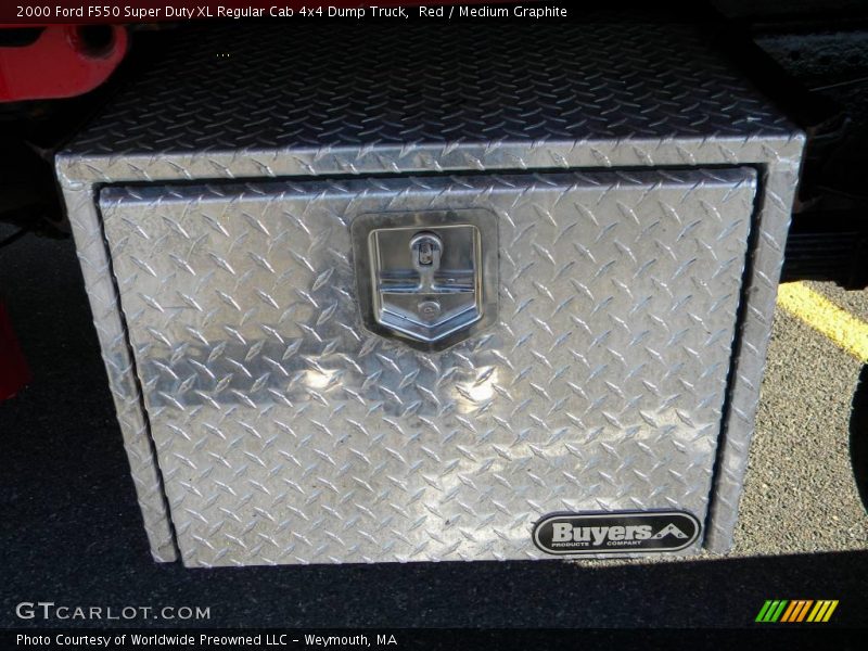 Red / Medium Graphite 2000 Ford F550 Super Duty XL Regular Cab 4x4 Dump Truck