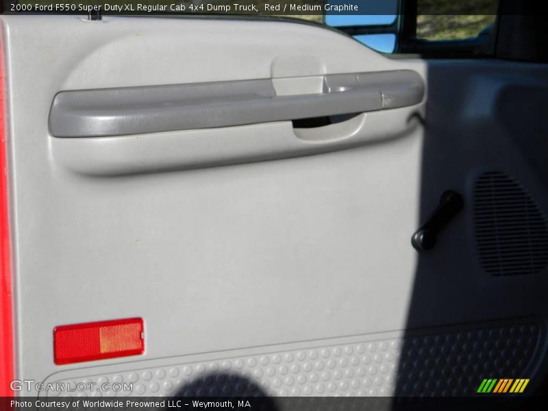 Red / Medium Graphite 2000 Ford F550 Super Duty XL Regular Cab 4x4 Dump Truck