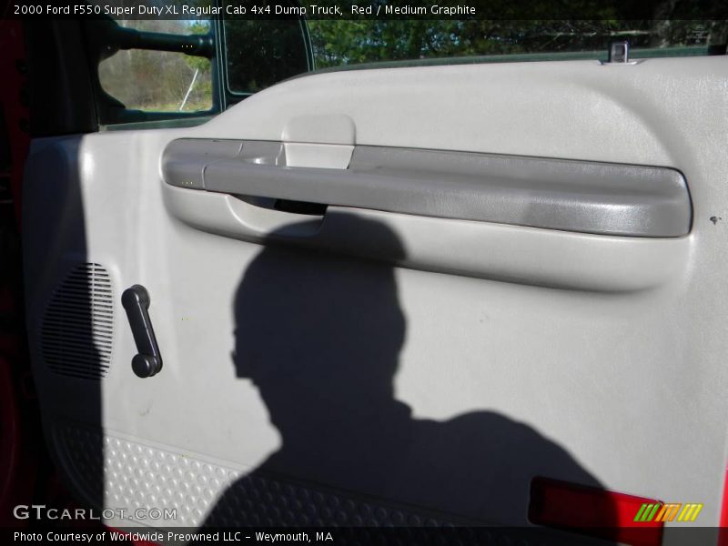 Red / Medium Graphite 2000 Ford F550 Super Duty XL Regular Cab 4x4 Dump Truck