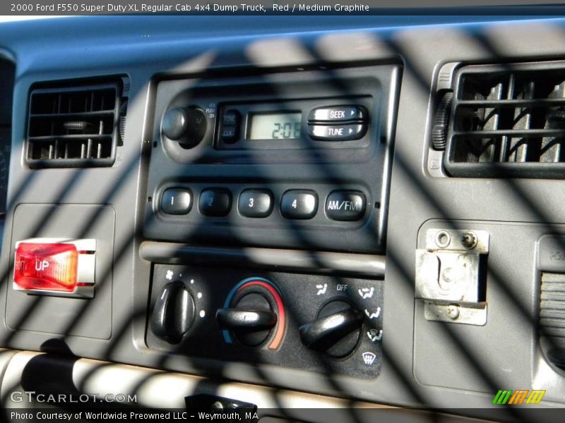 Red / Medium Graphite 2000 Ford F550 Super Duty XL Regular Cab 4x4 Dump Truck