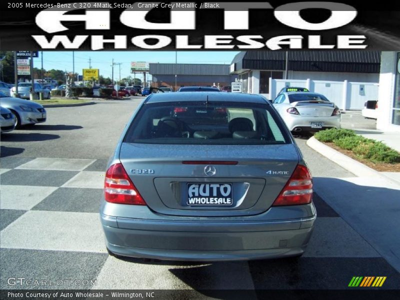 Granite Grey Metallic / Black 2005 Mercedes-Benz C 320 4Matic Sedan