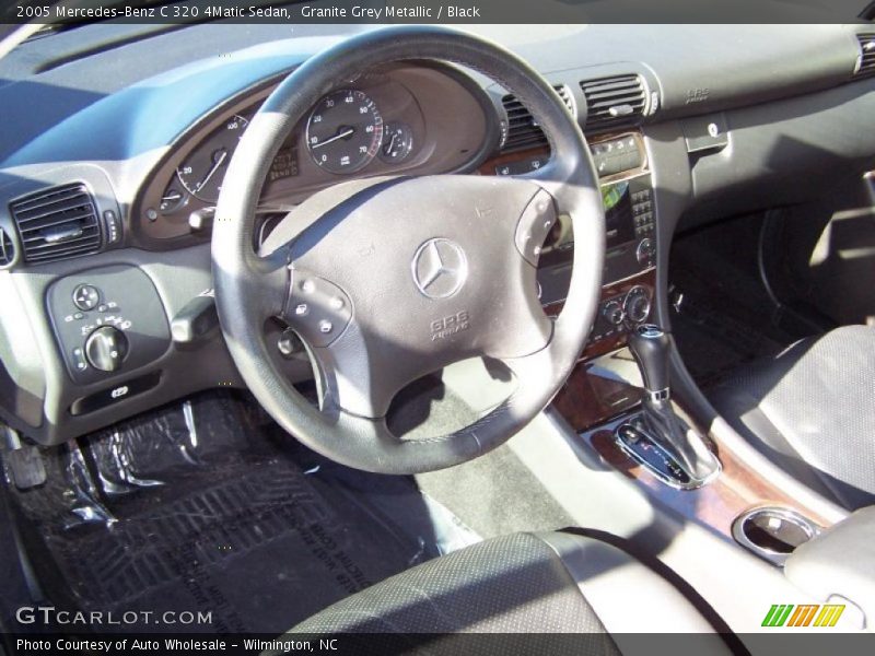 Granite Grey Metallic / Black 2005 Mercedes-Benz C 320 4Matic Sedan