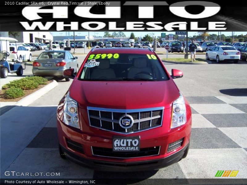 Crystal Red Tintcoat / Shale/Ebony 2010 Cadillac SRX V6