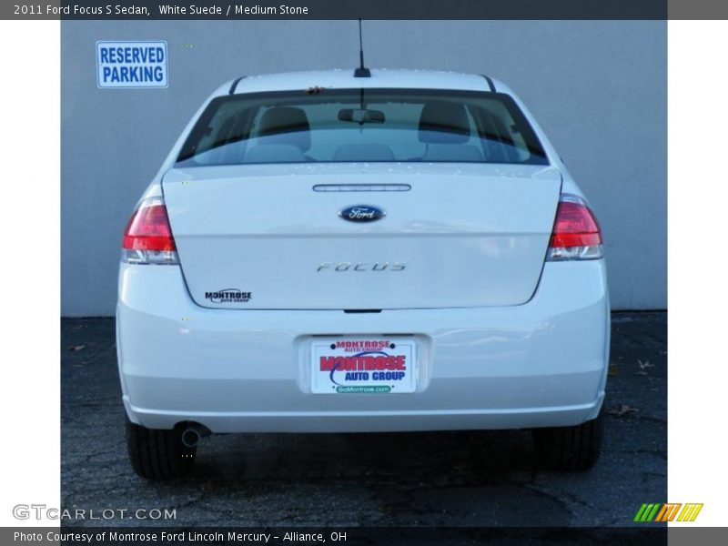 White Suede / Medium Stone 2011 Ford Focus S Sedan