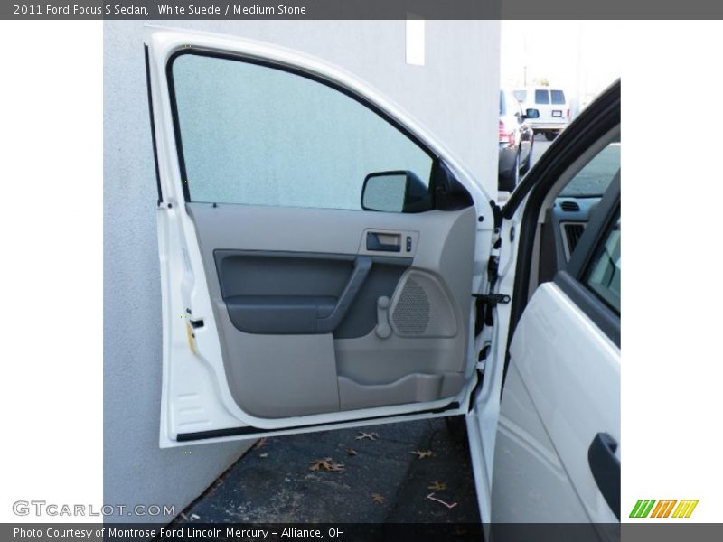 White Suede / Medium Stone 2011 Ford Focus S Sedan