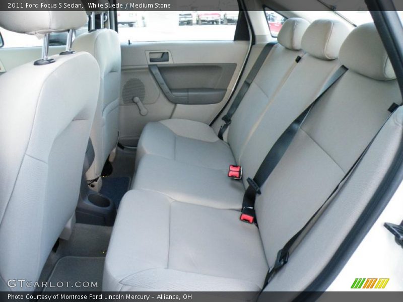 White Suede / Medium Stone 2011 Ford Focus S Sedan