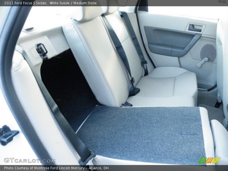 White Suede / Medium Stone 2011 Ford Focus S Sedan