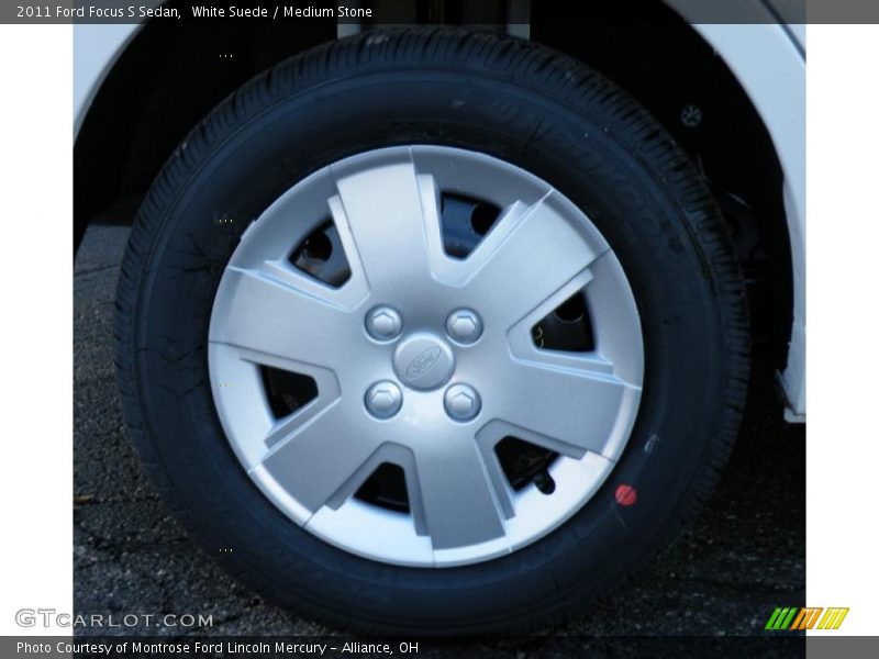 White Suede / Medium Stone 2011 Ford Focus S Sedan