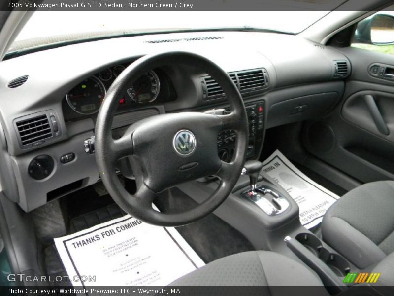  2005 Passat GLS TDI Sedan Grey Interior