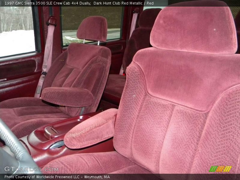  1997 Sierra 3500 SLE Crew Cab 4x4 Dually Red Interior