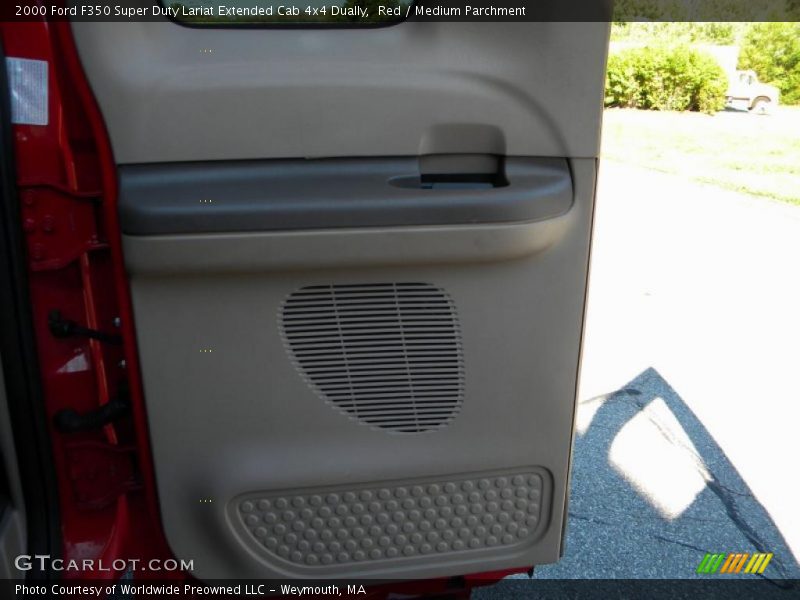 Red / Medium Parchment 2000 Ford F350 Super Duty Lariat Extended Cab 4x4 Dually