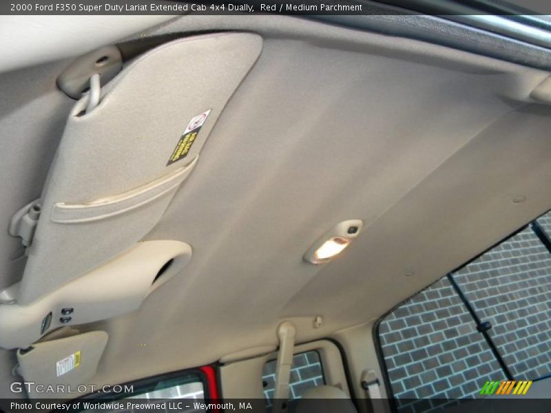 Red / Medium Parchment 2000 Ford F350 Super Duty Lariat Extended Cab 4x4 Dually