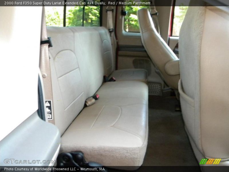 Red / Medium Parchment 2000 Ford F350 Super Duty Lariat Extended Cab 4x4 Dually